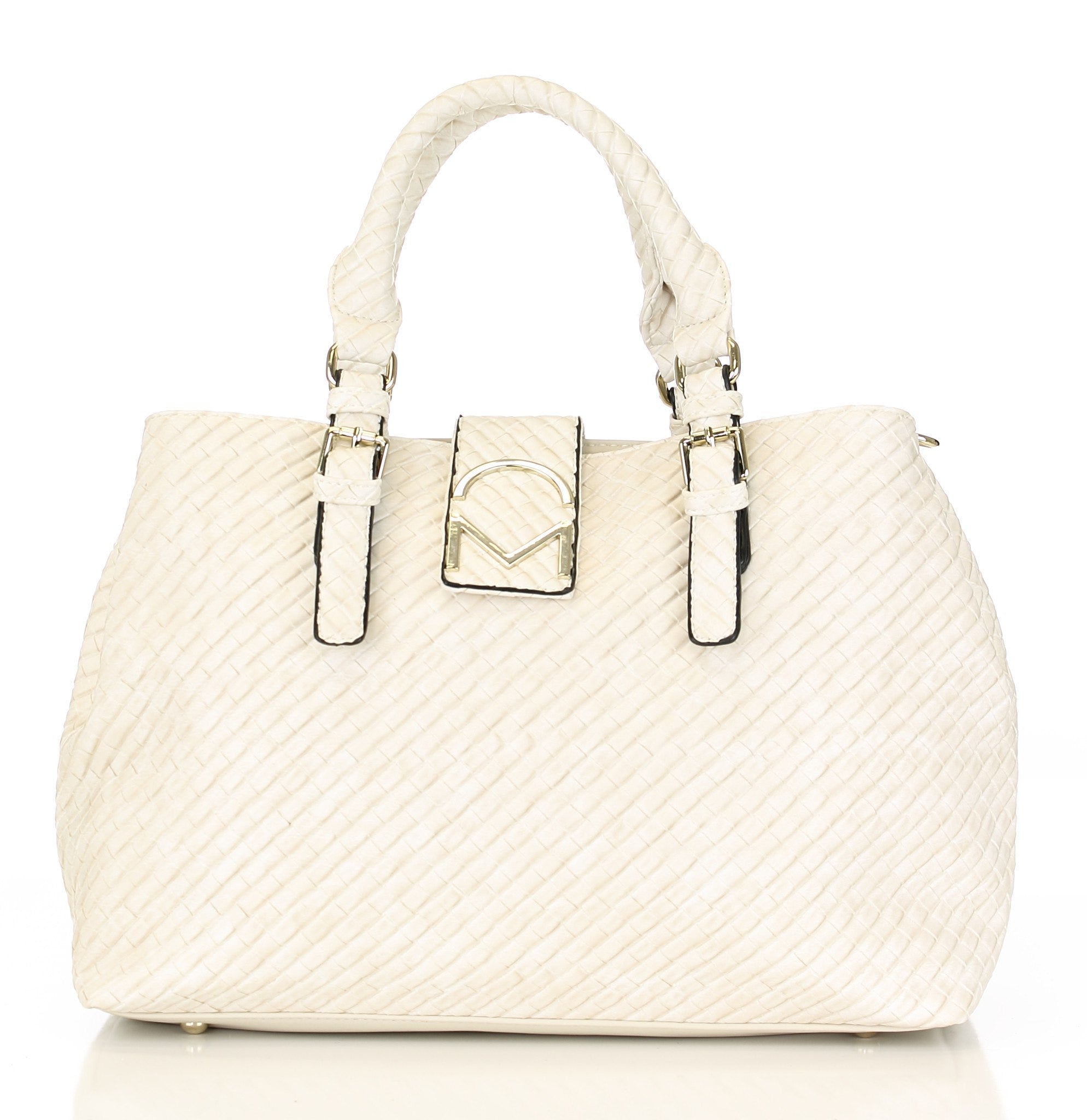 Weave Pattern Allure Satchel