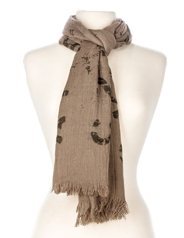 Alphabet Numeric Print Scarf