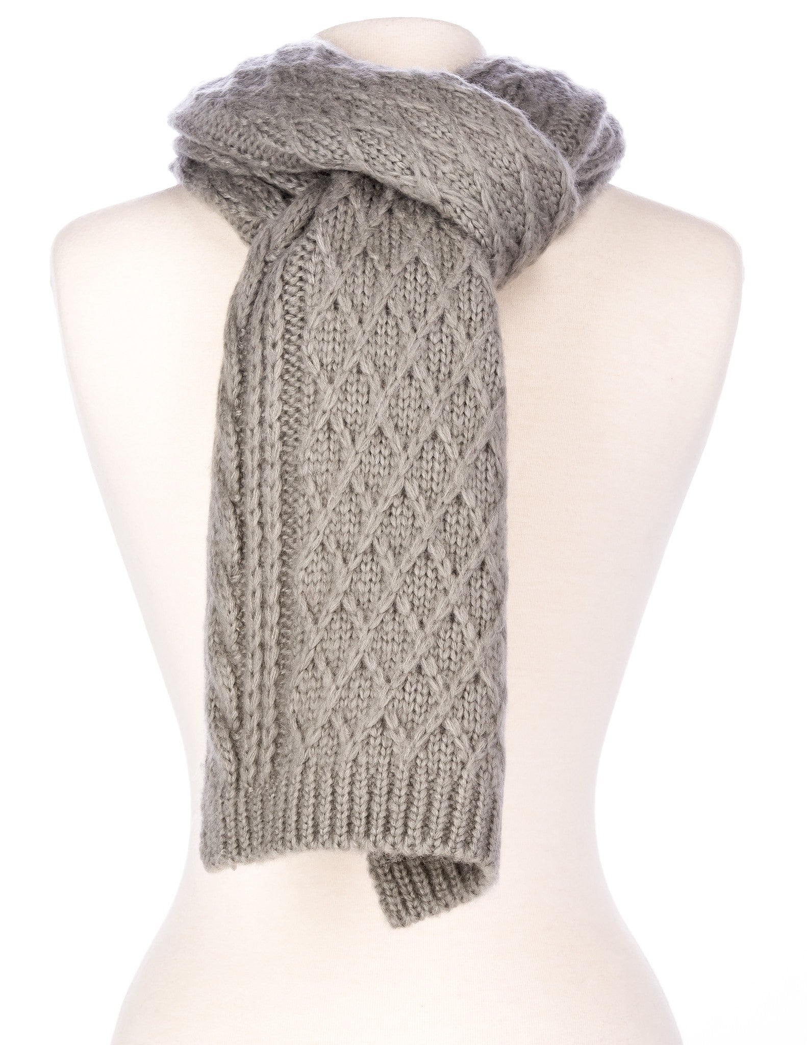 Men's Super-Soft Cable Knit Avalanche Winter Scarf