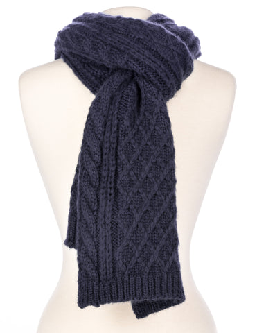 Men's Super-Soft Cable Knit Avalanche Winter Scarf