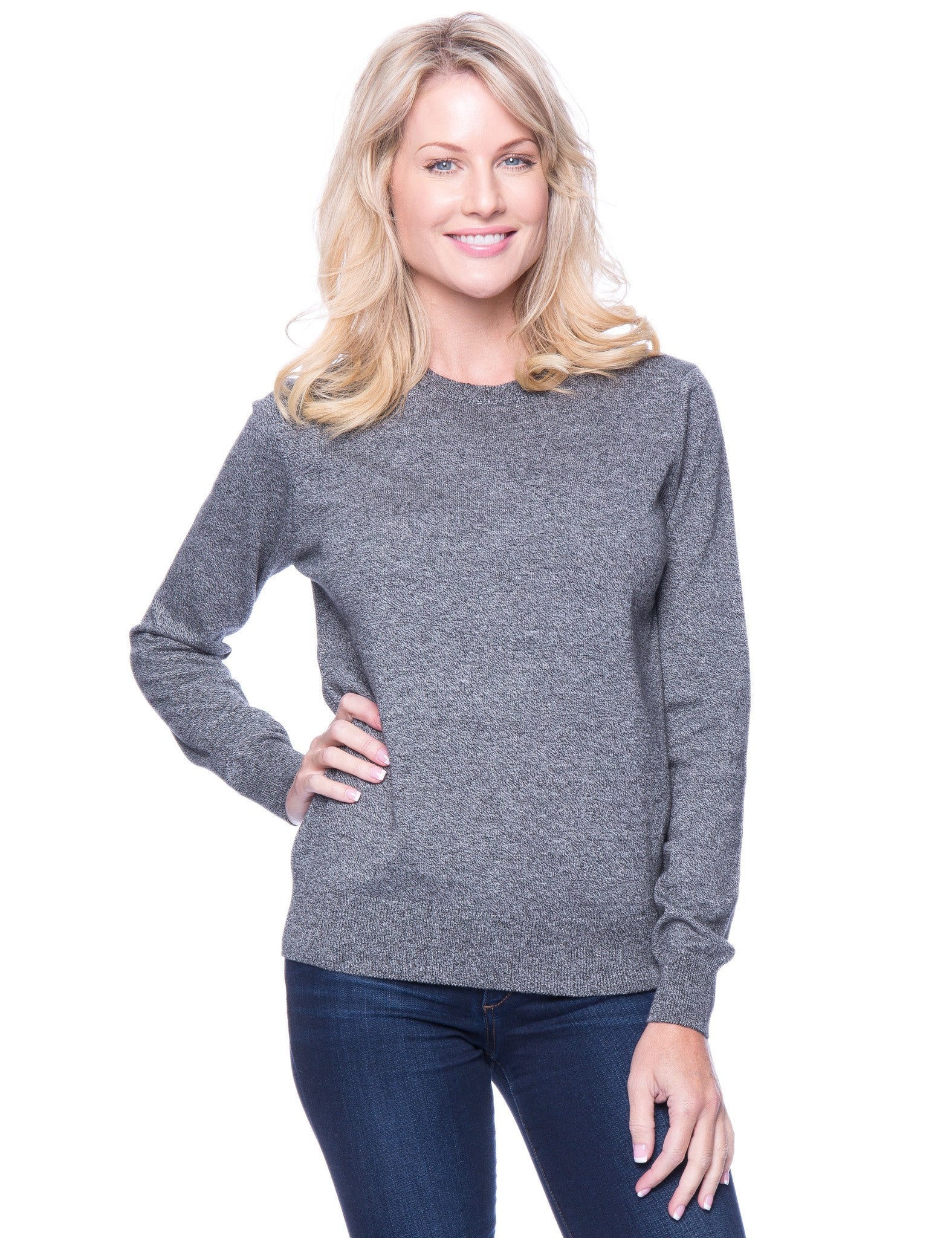 Box-Packaged Tocco Reale Women's Premium Cotton Crew Neck Sweater