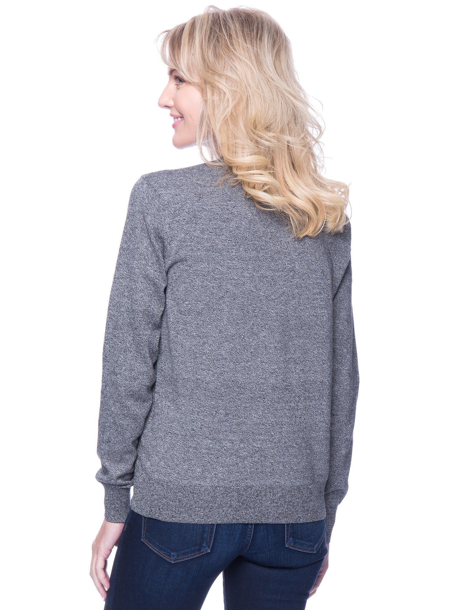 Buy MCM Women's Gray Cotton Crew Neck Sweater Munchen M1976 Online in India  