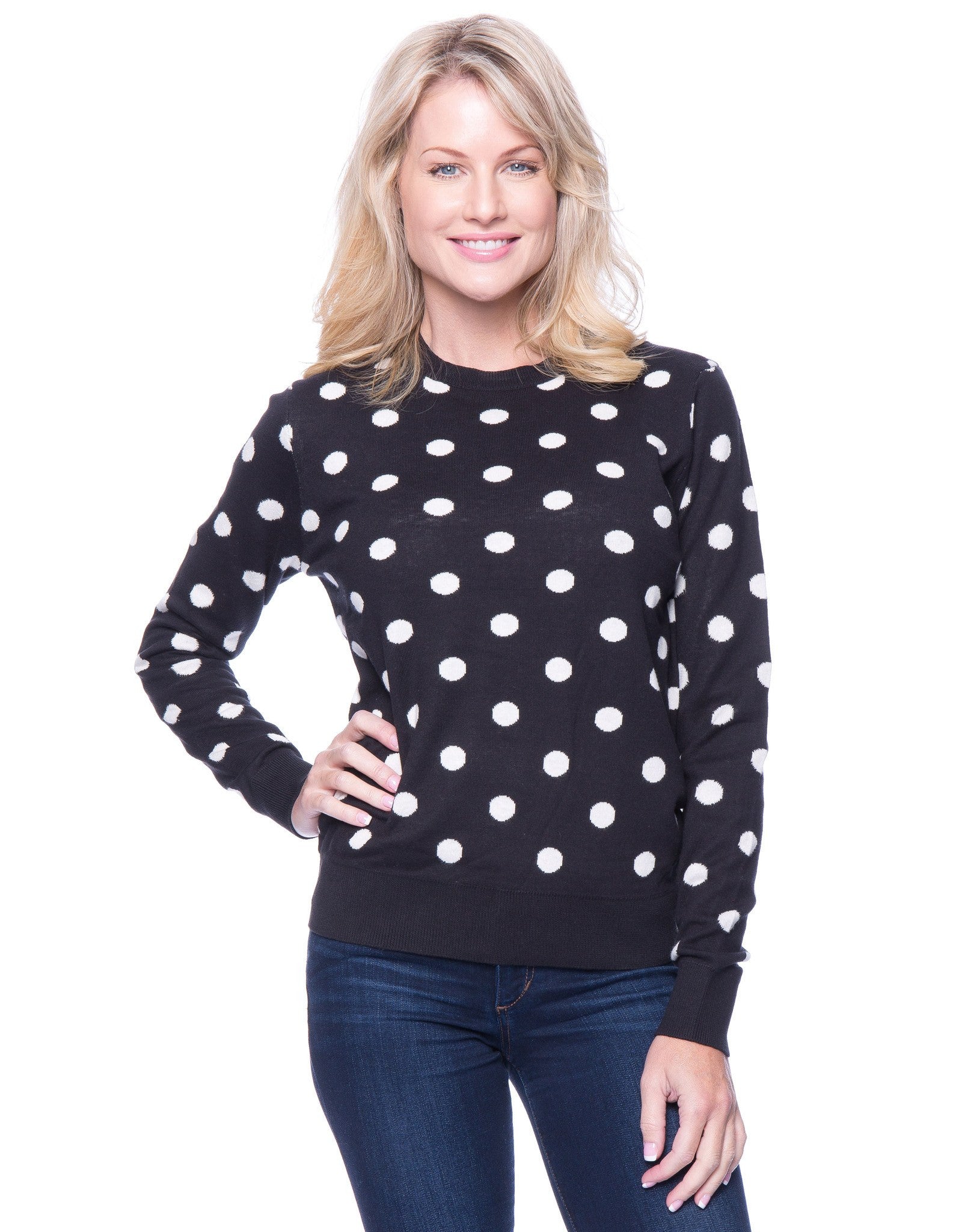 Box-Packaged Tocco Reale Women's Premium Cotton Crew Neck Sweater