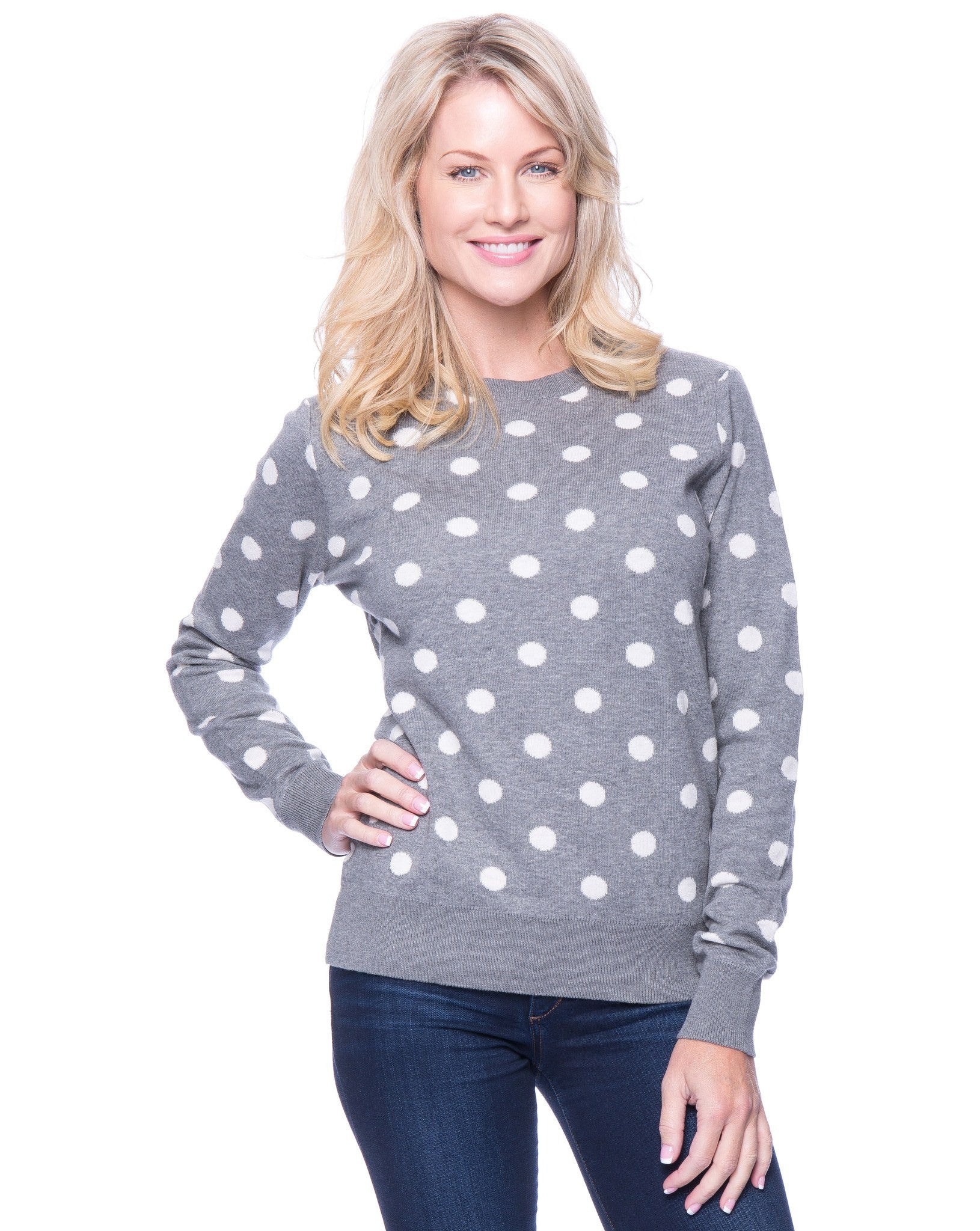 Box-Packaged Tocco Reale Women's Premium Cotton Crew Neck Sweater