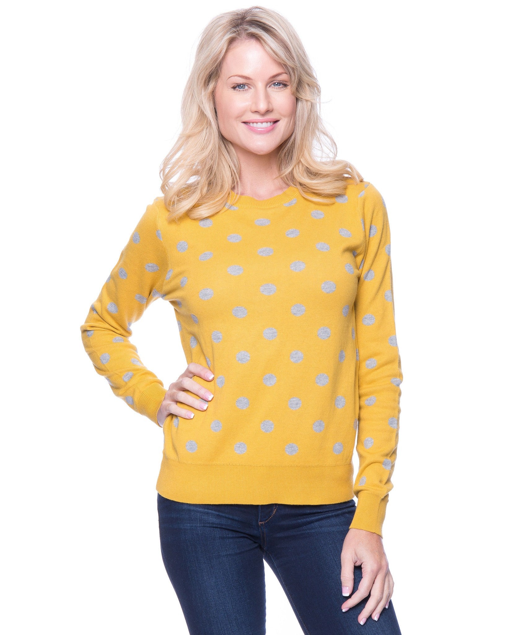 Box-Packaged Tocco Reale Women's Premium Cotton Crew Neck Sweater