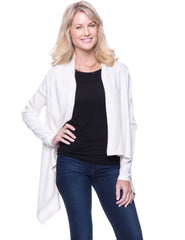 Box-Packaged Tocco Reale Women's Space Dyed Open Cardigan Sweater - Oatmeal