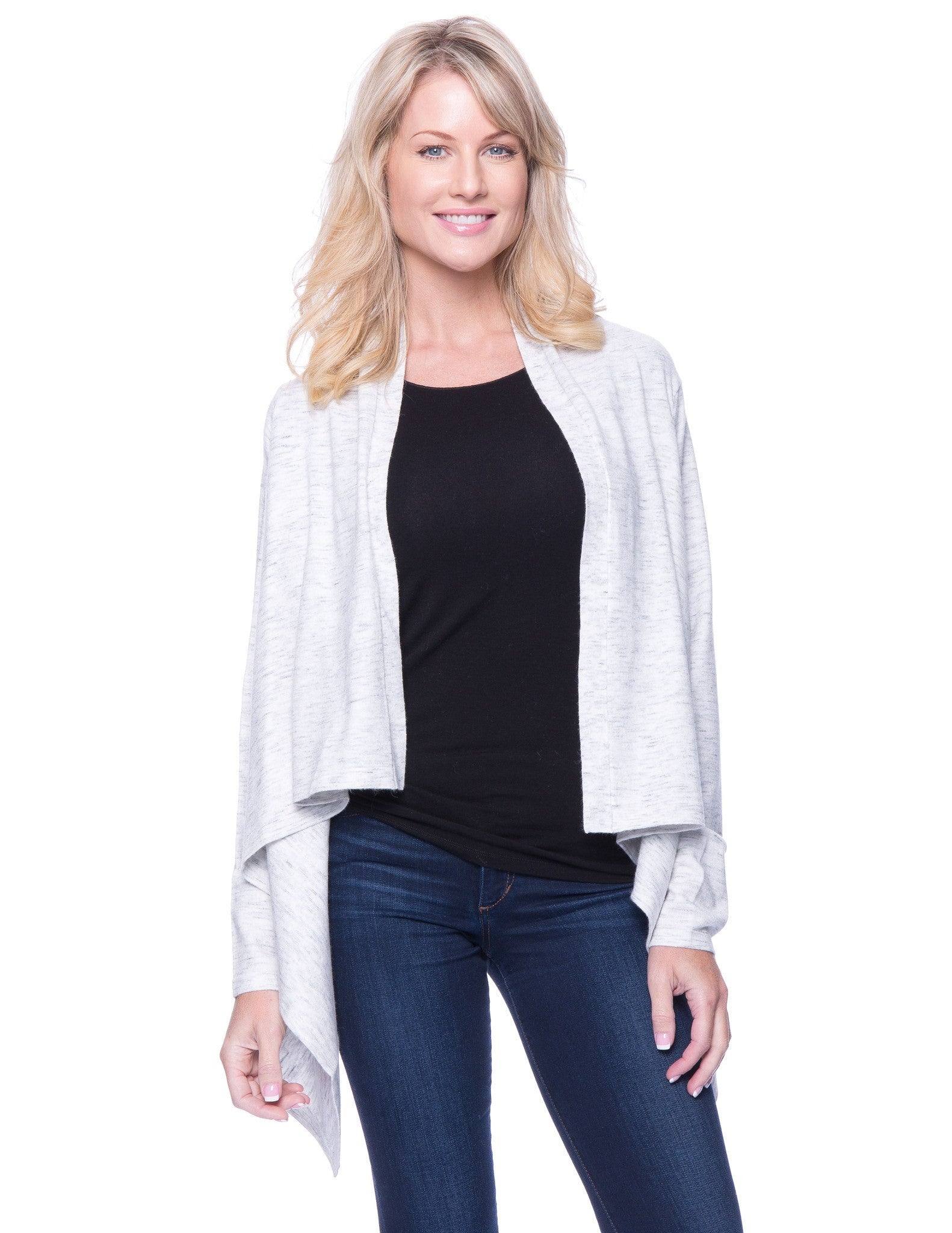 Box-Packaged Tocco Reale Women's Space Dyed Open Cardigan Sweater