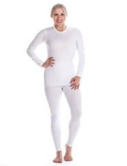 Women's Extreme Cold Waffle Knit Thermal Top and Bottom Set