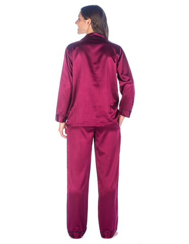 Women's Premium Satin Pajama Sleepwear Set