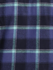Indigo-Green Plaid
