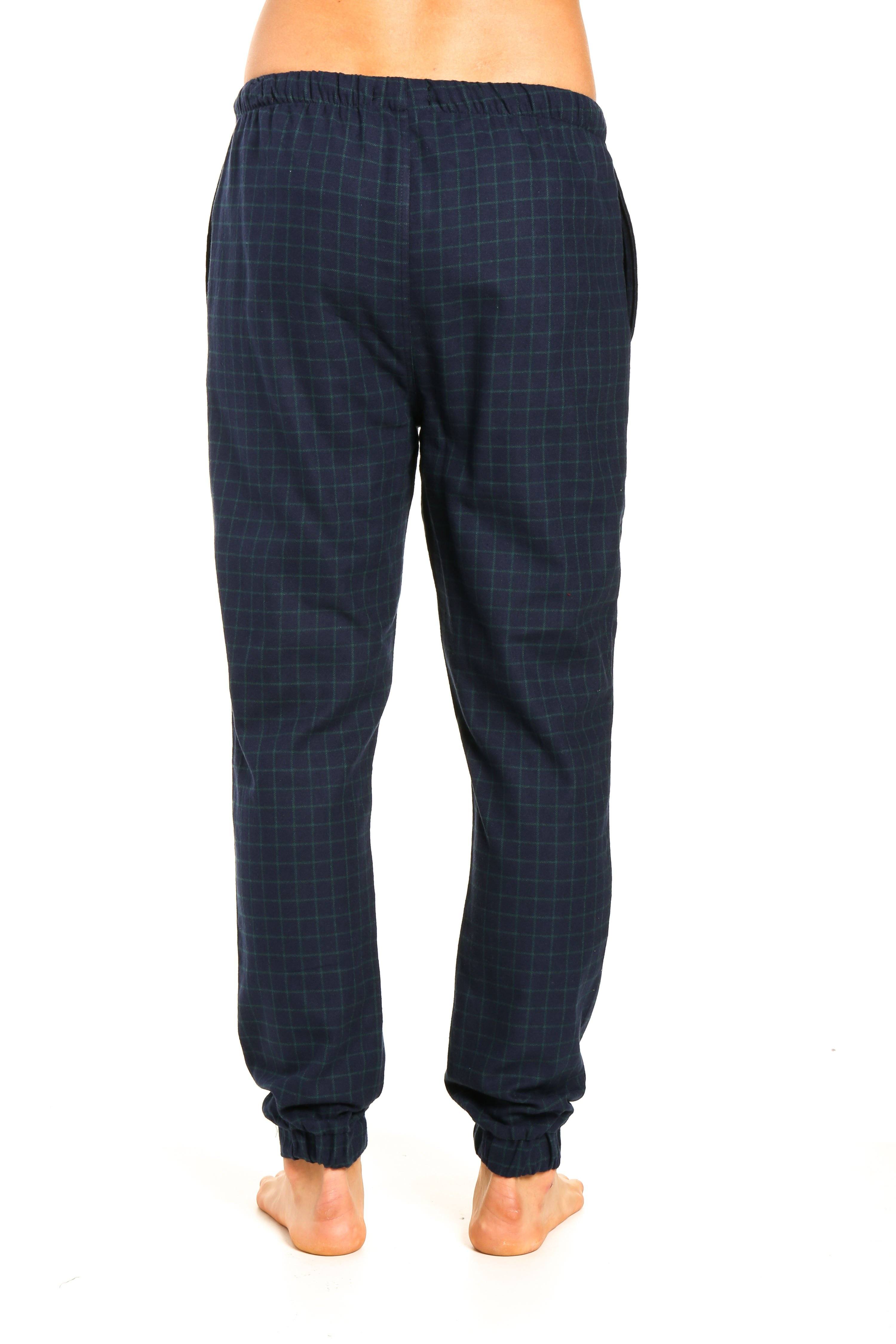 Mens 100% Cotton Flannel Jogger Lounge Pants – Noble Mount