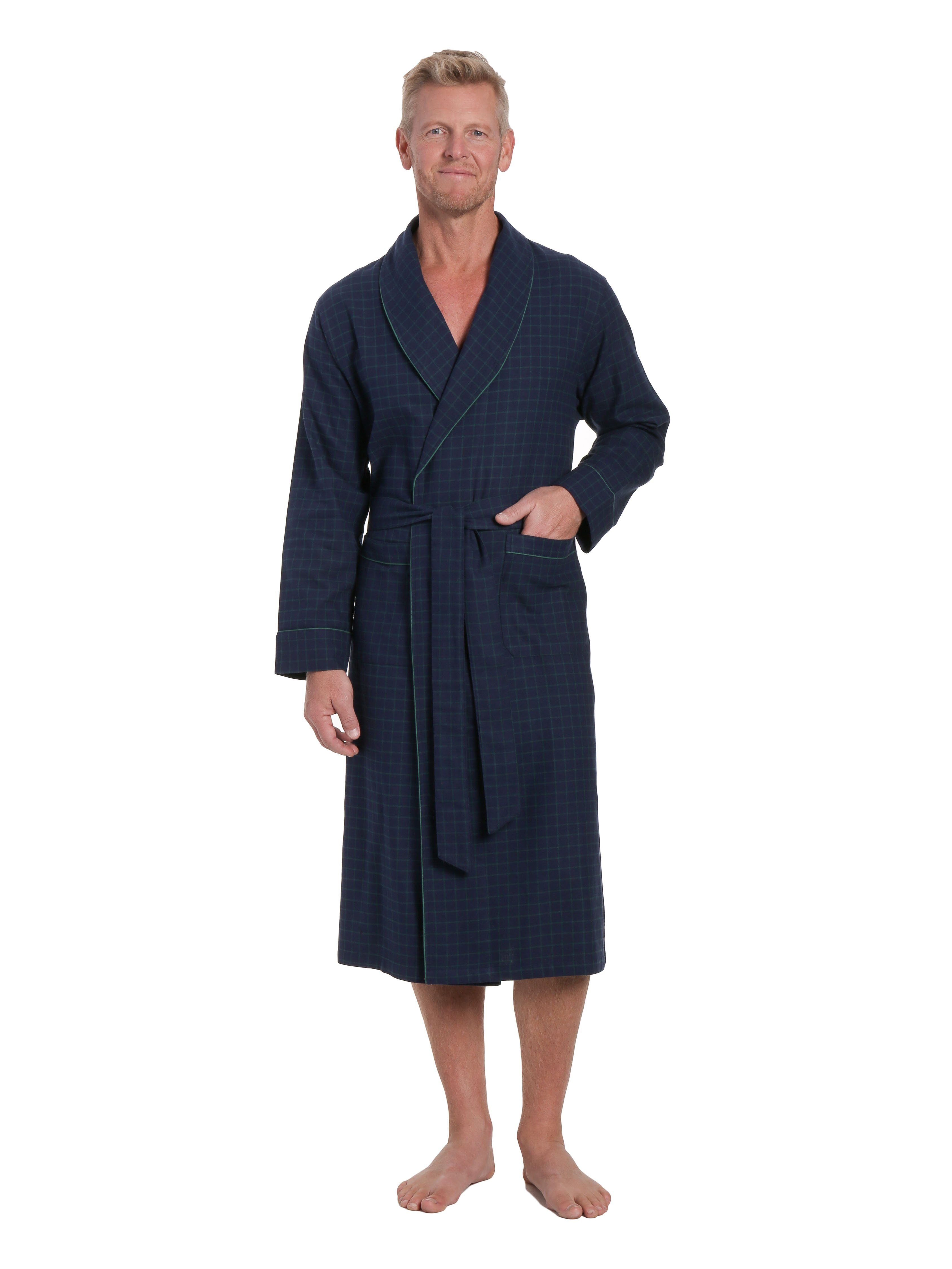 Mens Robe - Premium 100% Cotton Flannel Robe – Noble Mount