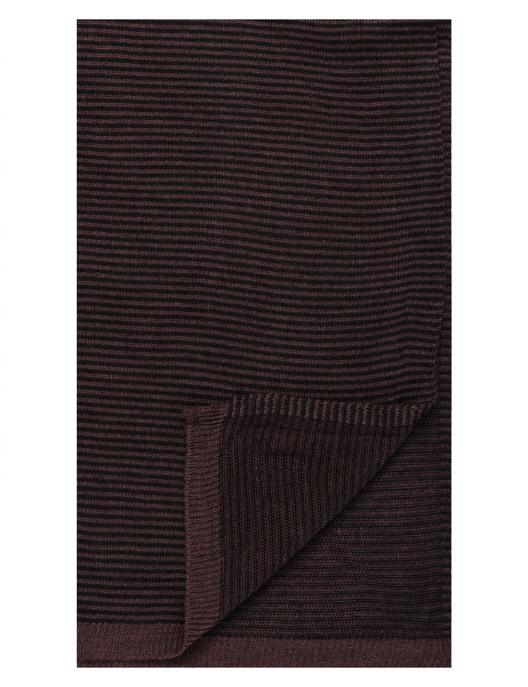 Men's Uptown Premium Knit Striped Scarf