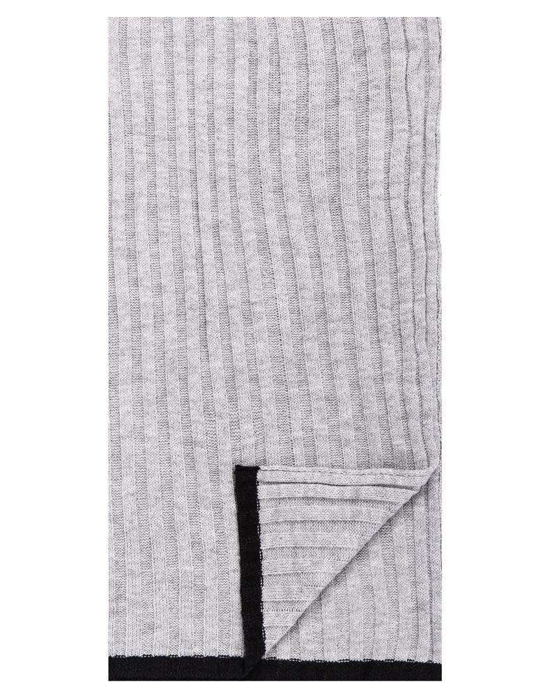 Men's Uptown Premium Knit Texture Ribbed Scarf