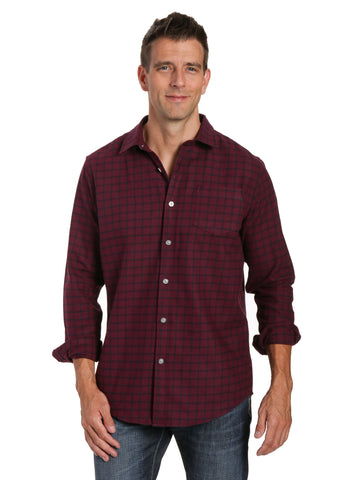 Mens 100% Cotton Flannel Shirt - Regular Fit
