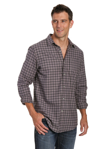 Mens 100% Cotton Flannel Shirt - Regular Fit