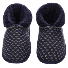 Men's Premium Knit Short Boot Slipper