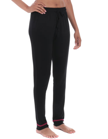 Women's Jersey Knit French Terry Tapered Lounge Pant