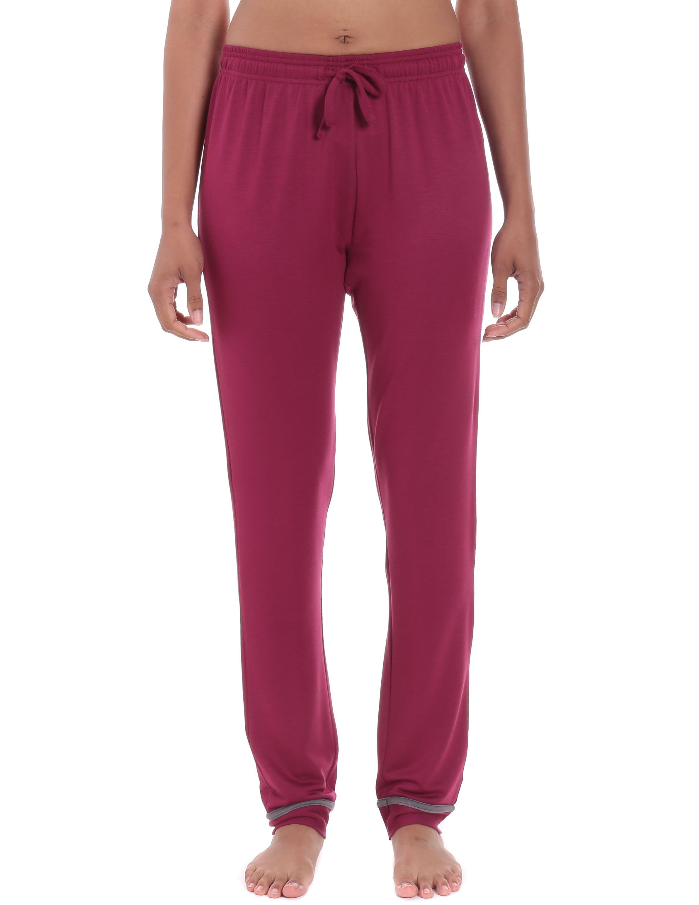 Women's Jersey Knit French Terry Tapered Lounge Pant