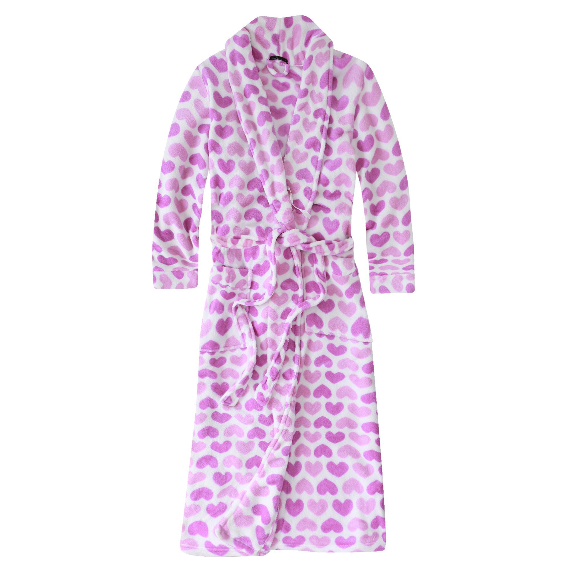Women's Premium Coral Fleece Plush Spa Robe