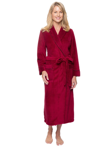 Women's Premium Coral Fleece Plush Spa/Bath Robe