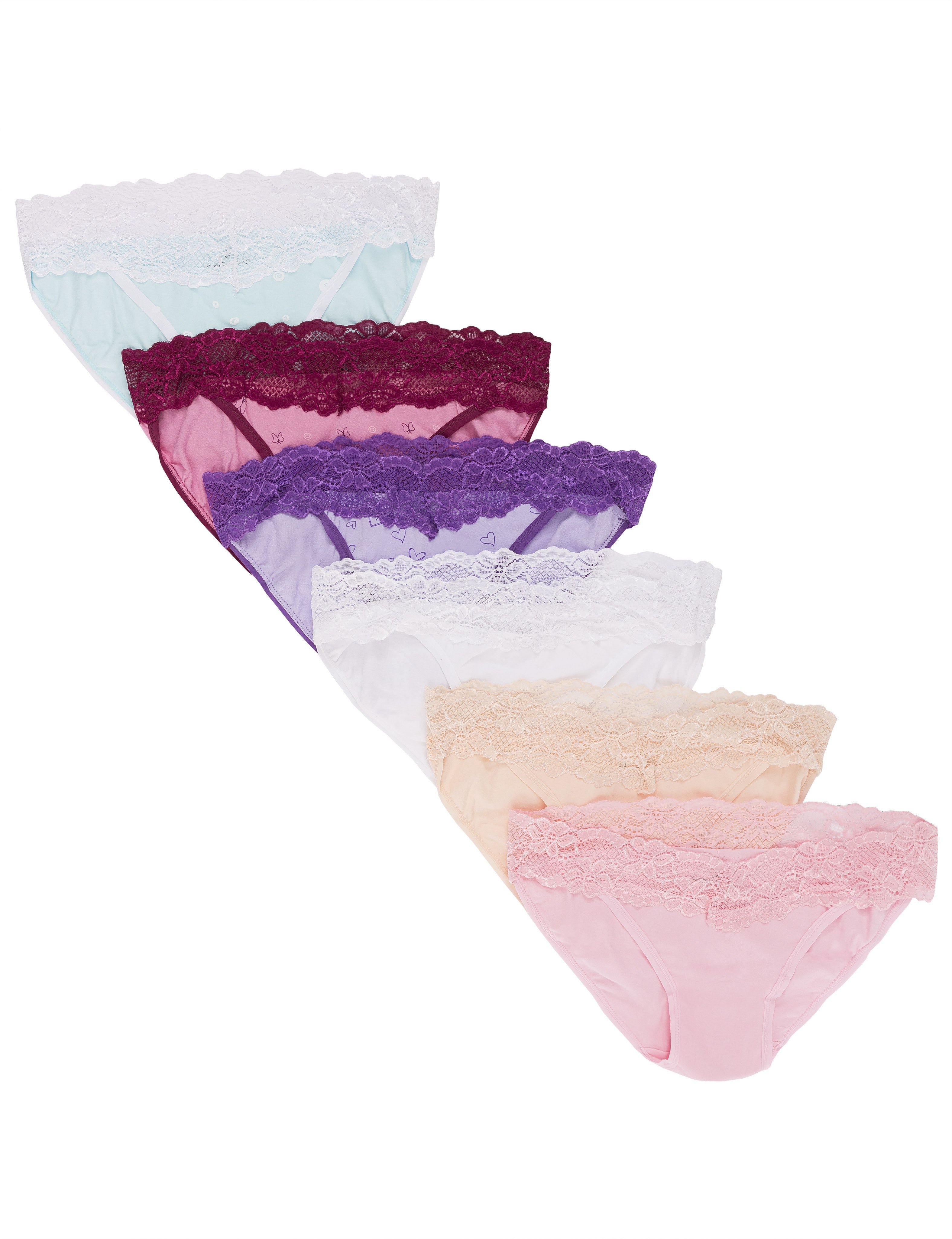 Women's Stretch Cotton Bikini Panties - 6-Pack