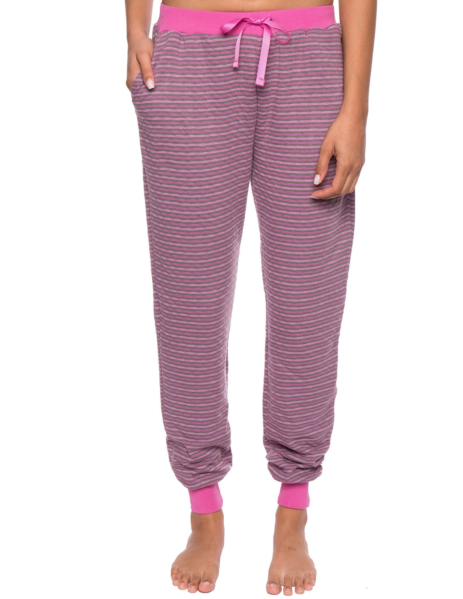 Women's Double Layer Knit Jersey Jogger Lounge Pant