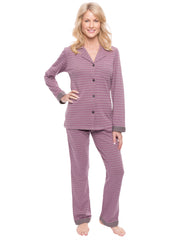 Women's Double Layer Knit Jersey Pajama Sleepwear Set