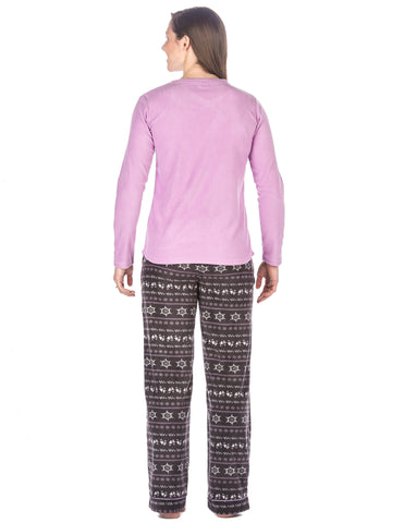 Womens Microfleece Lounge Set