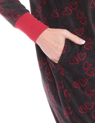 Hearts Black/Red