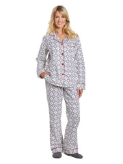 Womens Premium Cotton Flannel Pajama Sleepwear Set