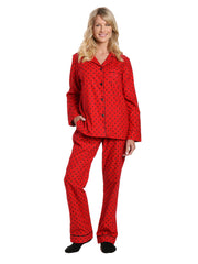 Womens Premium Cotton Flannel Pajama Sleepwear Set