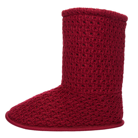 Women's Cozy Crochet Boot Slipper