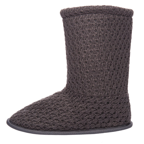 Women's Cozy Crochet Boot Slipper