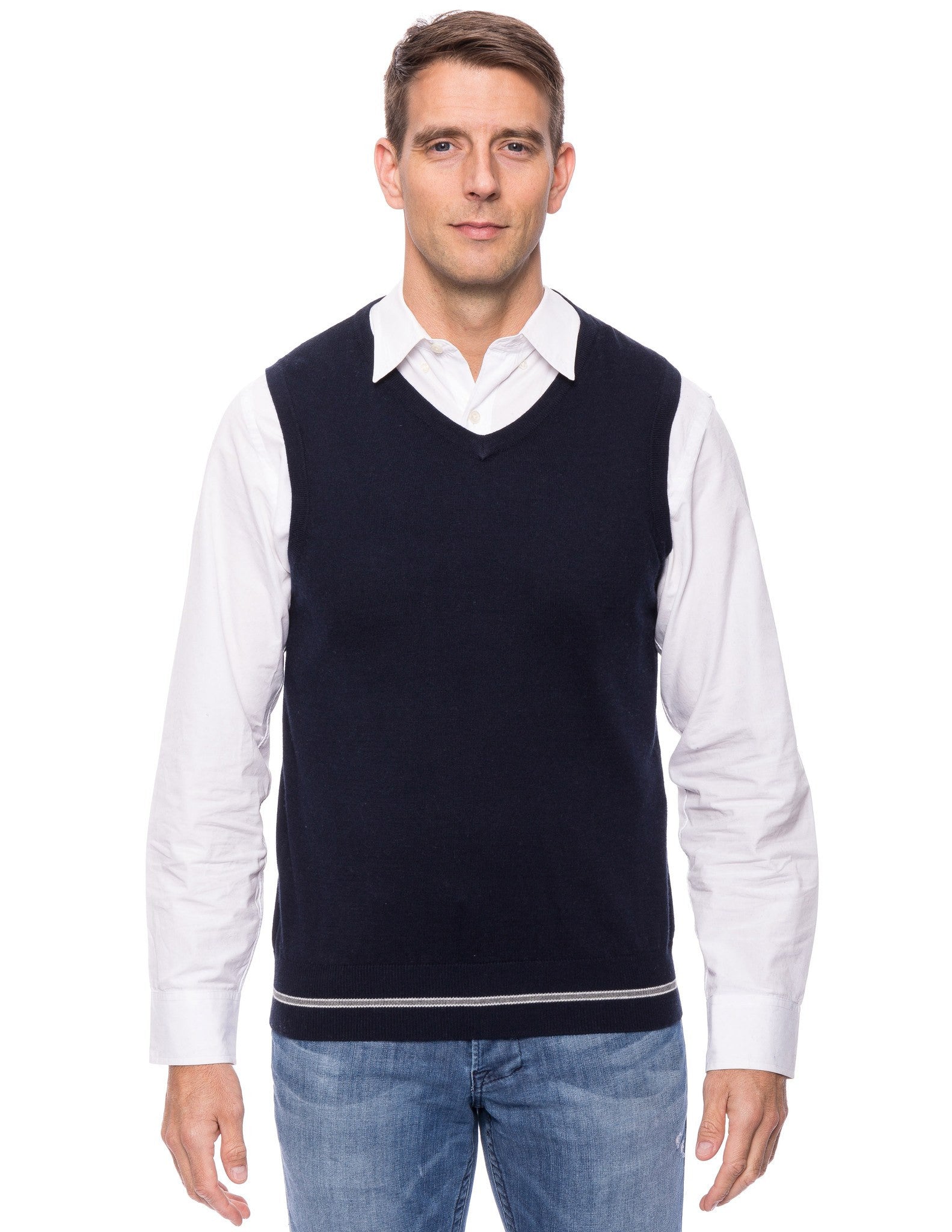 Box-Packaged Tocco Reale  Gift Packaged Men's Cashmere Blend Sweater Vest