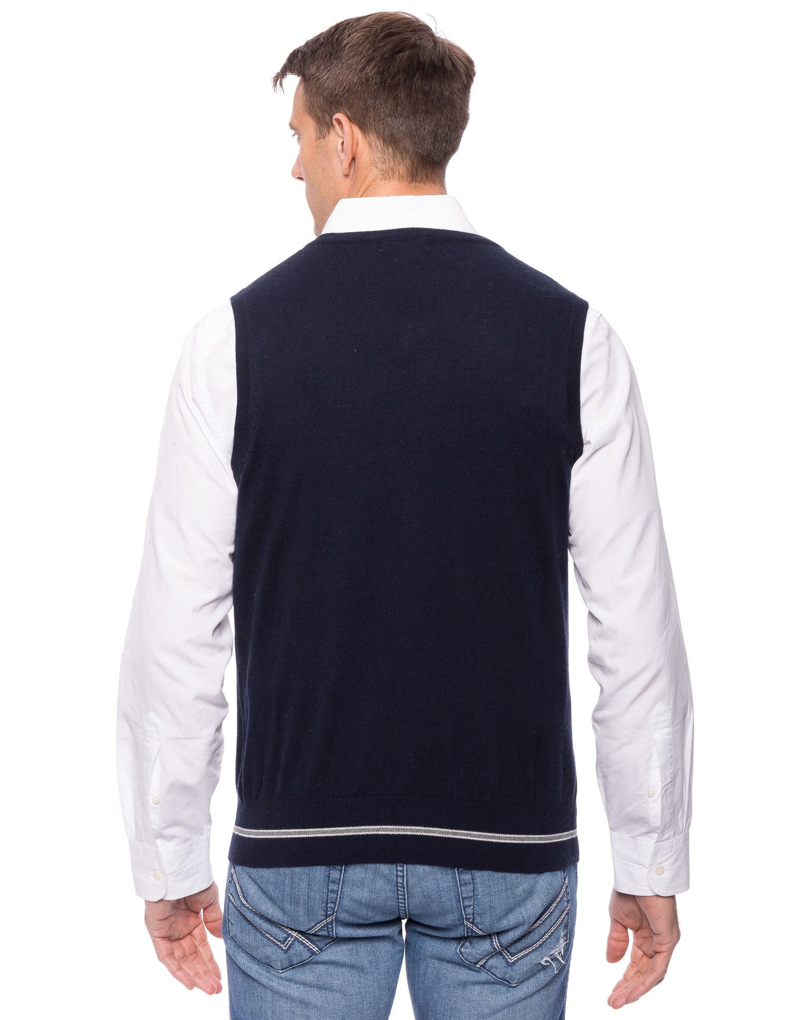 Box-Packaged Tocco Reale Gift Packaged Men's Cashmere Blend Sweater Vest