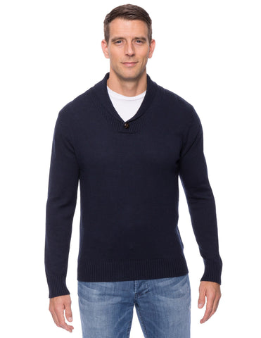 Box-Packaged Tocco Reale Men's Cashmere Blend Shawl Collar Pullover Sweater
