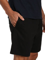 Black Shorts with Stripe Navy Top