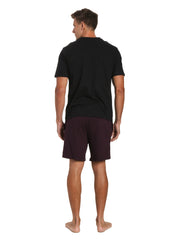 Stripe Fig Shorts with Black Top