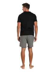 Stripe Gray Shorts with Black Top