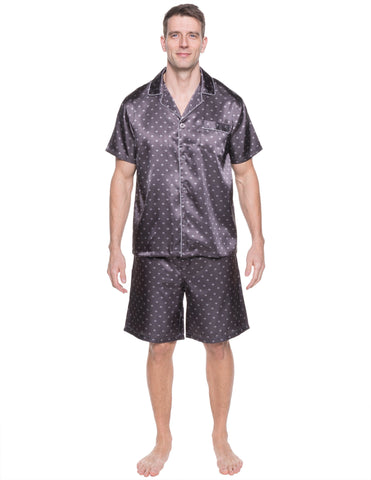 Mens Satin Short Sleepwear/Pajama Set