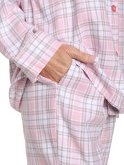 Plaid White-Pink