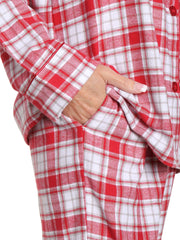 Plaid White-Red