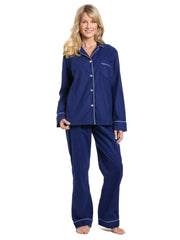 Women's 100% Cotton Flannel Pajama Sleepwear Set