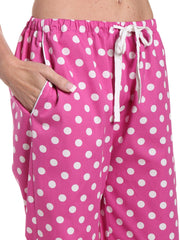 Polka Fuschia-White
