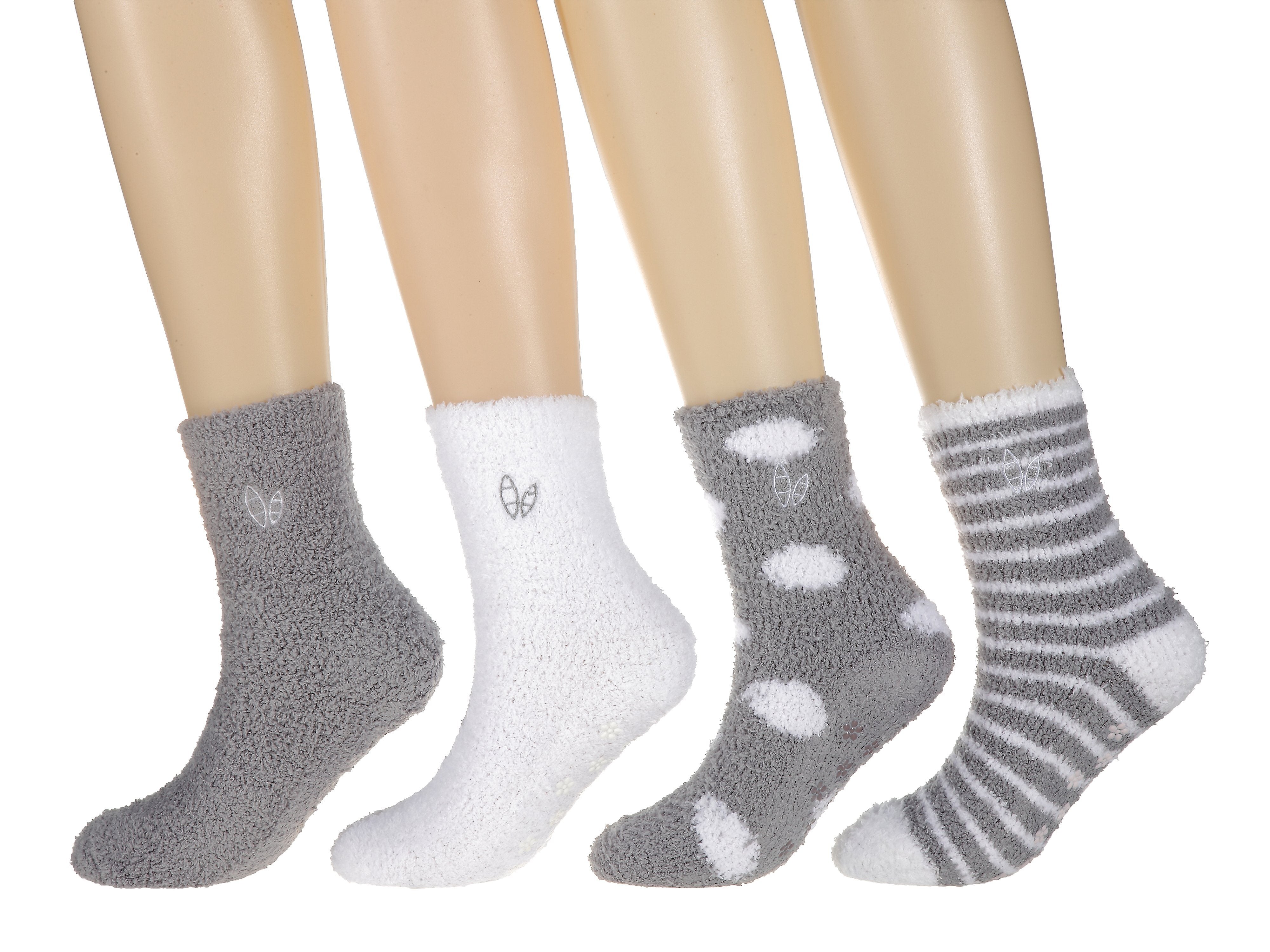 Women's (4 Pairs) Soft Anti-Skid Fuzzy Winter Crew Socks